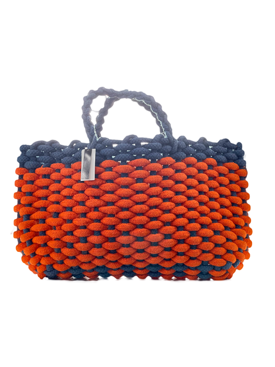 Emanuela Biffoli borsa grande in corda arancio /blu59,00 €