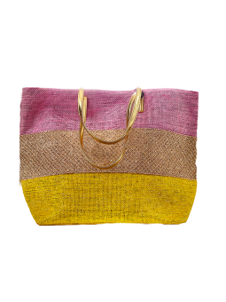 Emanuela Biffoli borsa mare grande in tela tre colori glitter49,00 €