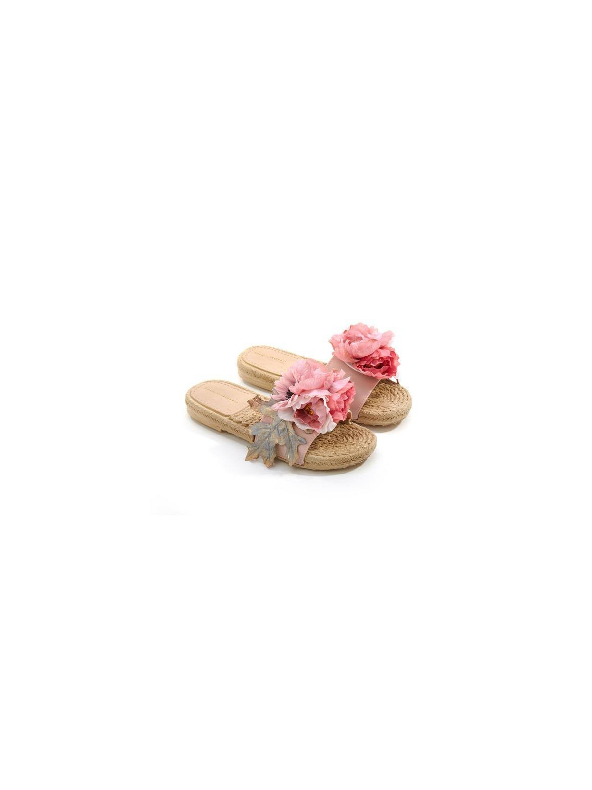 Biffoli Ciabatta in PVC con fiore rosa e foglia39,00 €